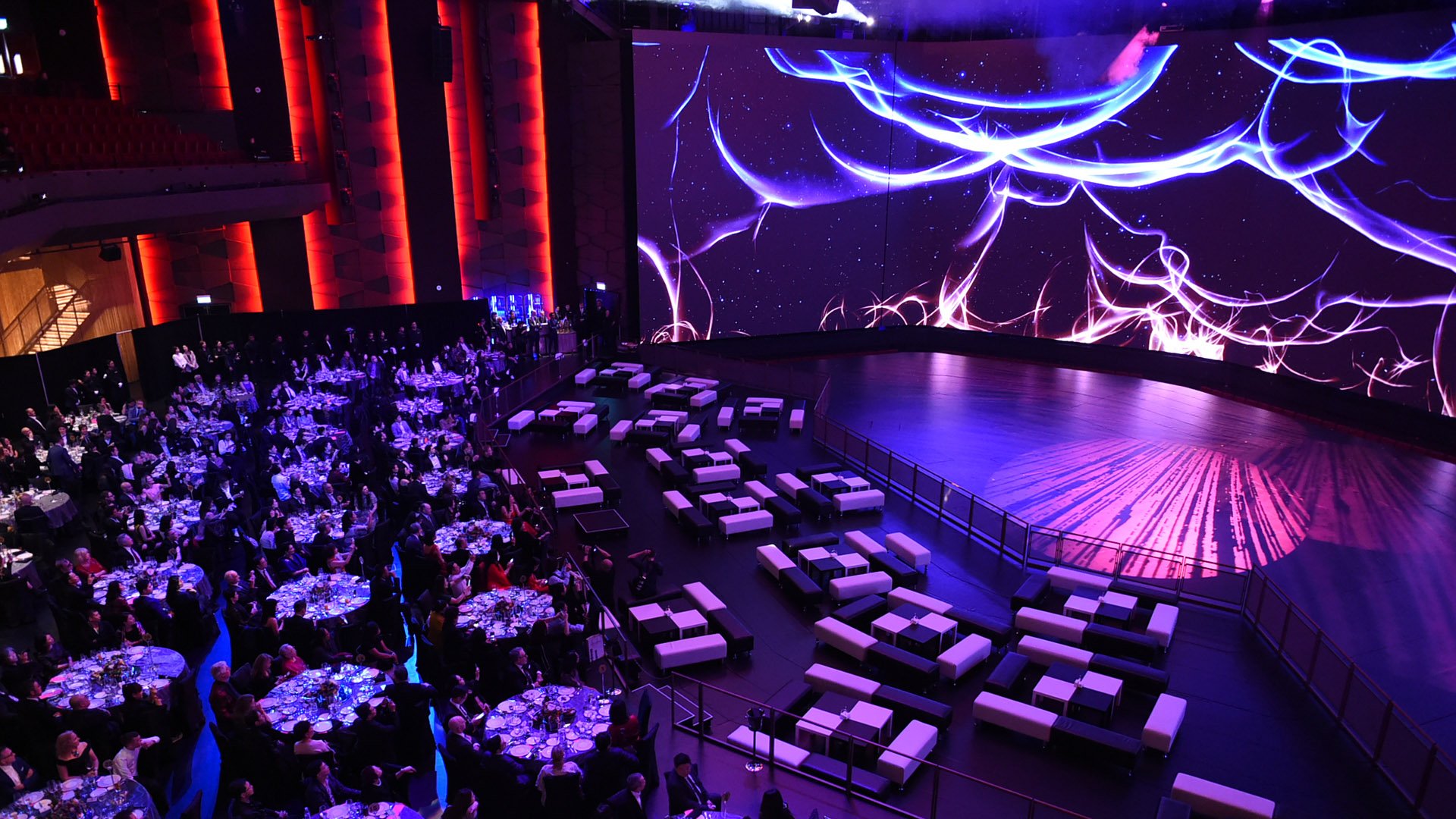 Technology experience pavilion at CES Las Vegas with LED video walls